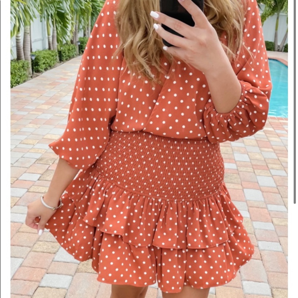 Boutique Polka Dot Dress - Picture 2 of 4